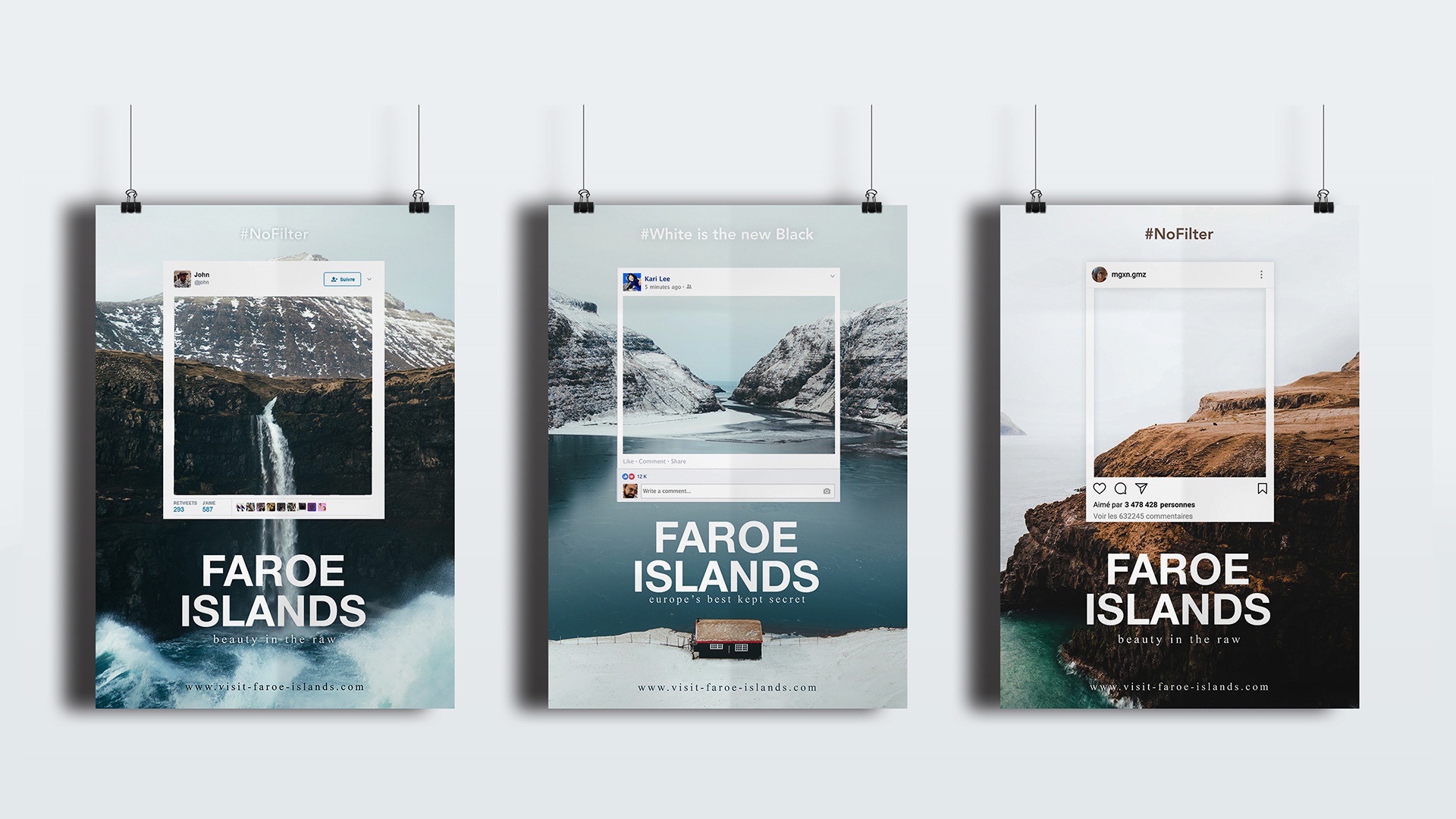 Faroe Islands - Desgin Challenge - Graphic Design - Art Direction - 2020 © Morgan Gomez