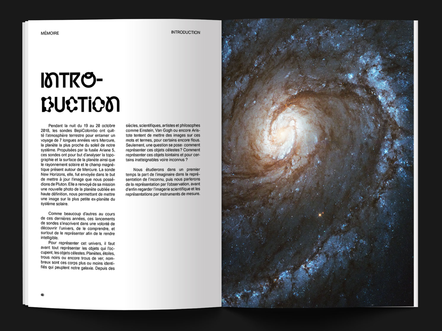 Space and its representation - Jacques Prévert - Graphic Design - Art Direction - 2020 © Morgan Gomez